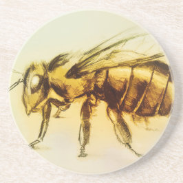 Gult Bee SandStone Underlägg, realistiskt Teckning Underlägg Sandsten