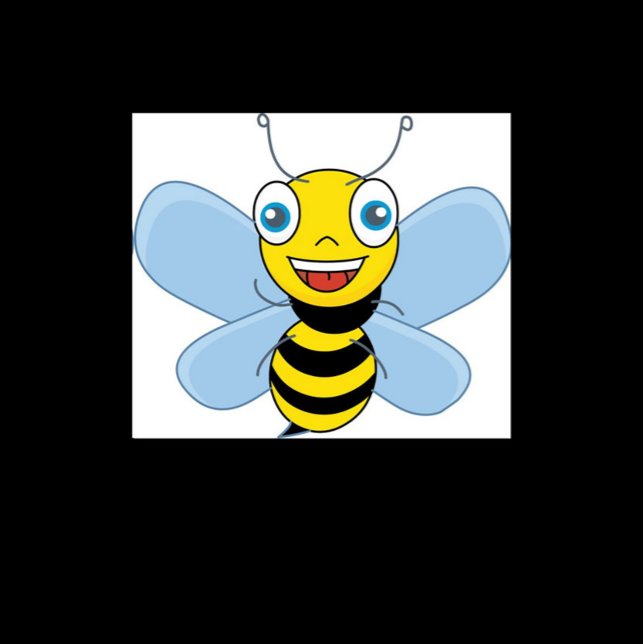 Gult Bee Tee (Cute Clip Art Bummble Bee T- Shirts!)