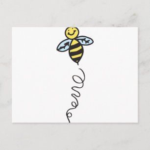 Gult Bee Vykort