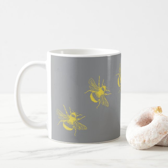 Gult Bees Mugg (Med munk)