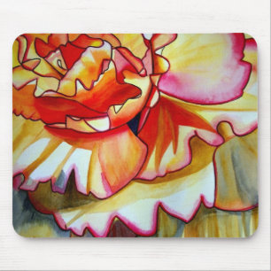 Gult Begonia Art-blomma Musmatta