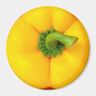 Gult Bell Pepper-kylskåp, magnet