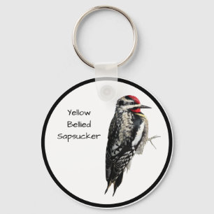 Gult-Bellzed Sapsucker Nyckelring