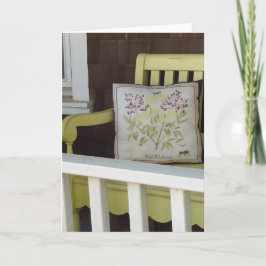 Gult Bench and Pillow - Martha's Vineyard Kort