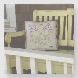 Gult Bench and Pillow - Martha's Vineyard Stenunderlägg