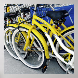 Gult Bicycles Poster
