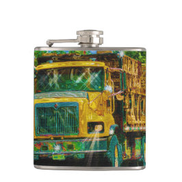 Gult Big Rig Truckers Lastbil & Highway Lastbil Fickplunta