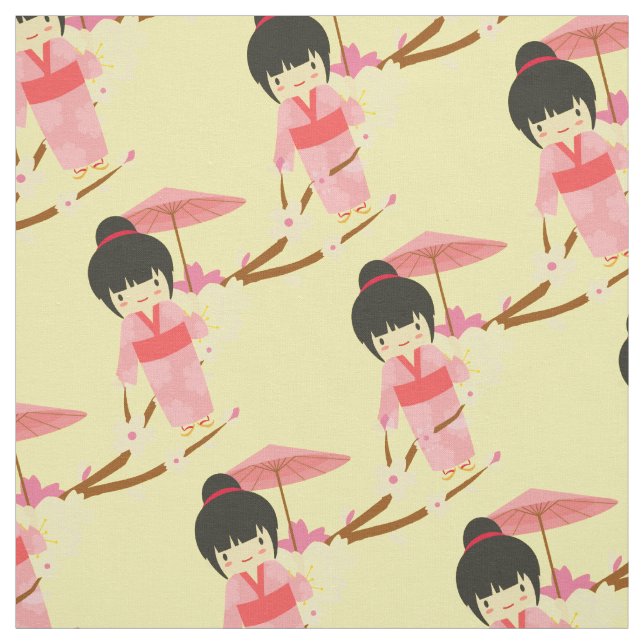 Gult Billy Button infödd australisk blomma Tyg (Provkarta)