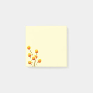 Gult Billy Button native Australian-blomman Post-it Block