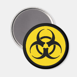 Gult Biohazard Magnet