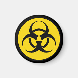 Gult Biohazard Magnet