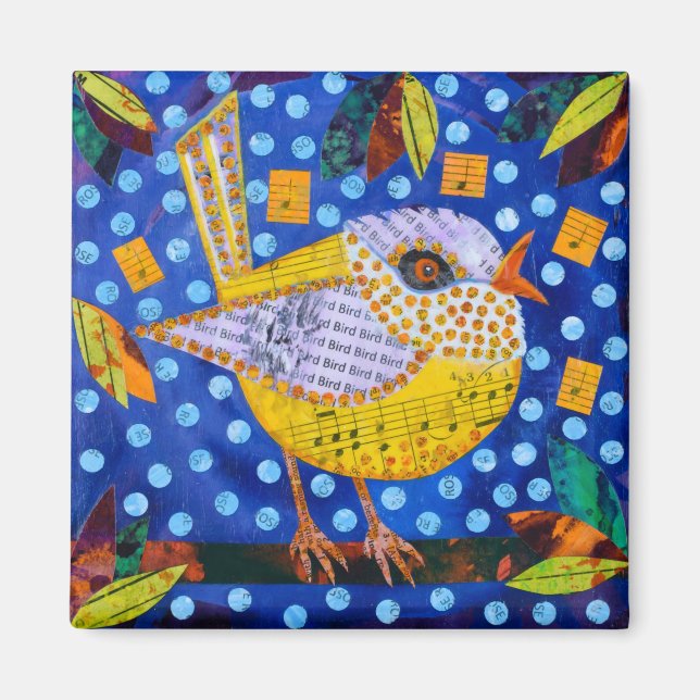 Gult Bird Magnet (Framsidan)