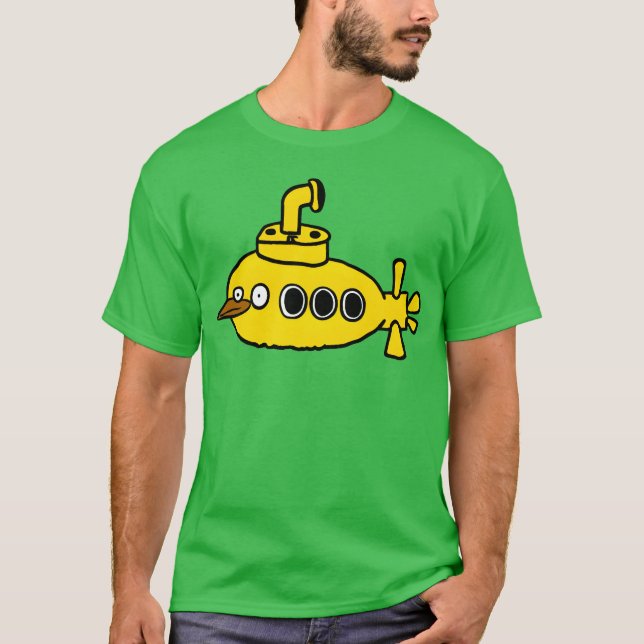 Gult Bird Submarine-vänner T Shirt (Framsida)