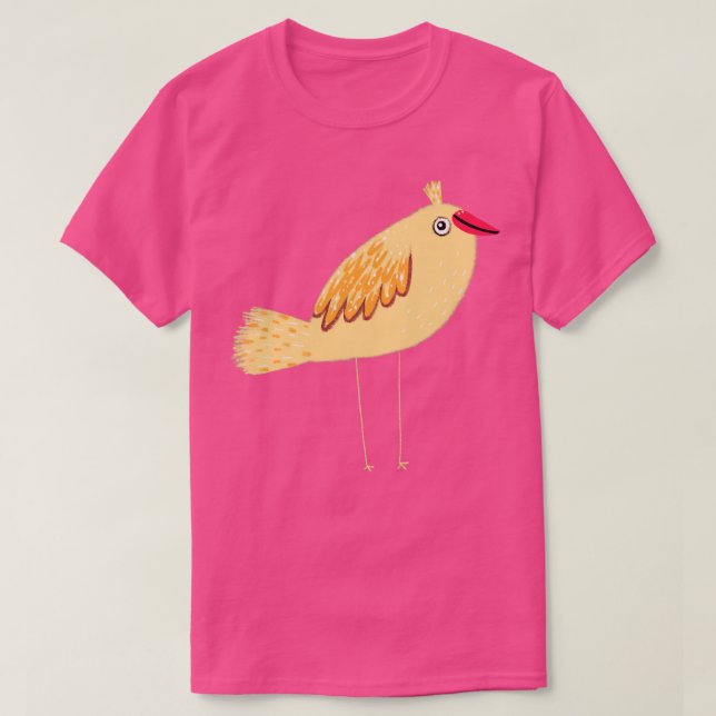 Gult Bird T Shirt (Design framsida)