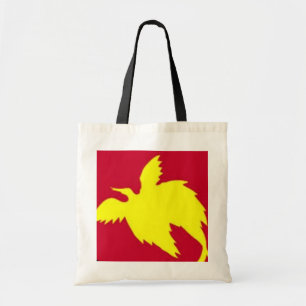 Gult Bird Tote Bag Tygkasse