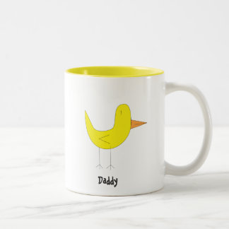 Gult Bird Två-Tonad Mugg