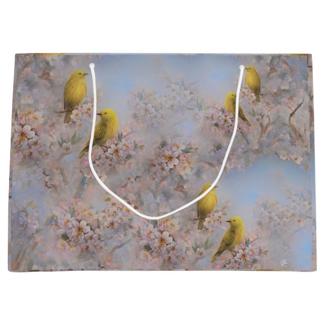 Gult Birds Gift Bag (Framsidan)