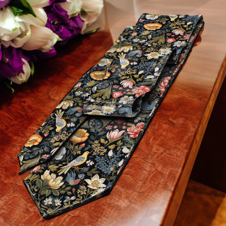 Gult Birds in the Garden Vintage Victorian Slips