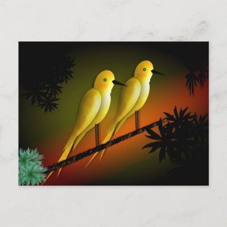 GULT BIRDS VYKORT
