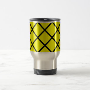 Gult Black Criss Kor Linjer Mugg