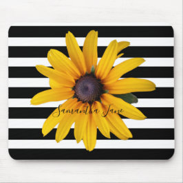 Gult Black-Eyed Susan Photo Black Rand Mouse P Musmatta