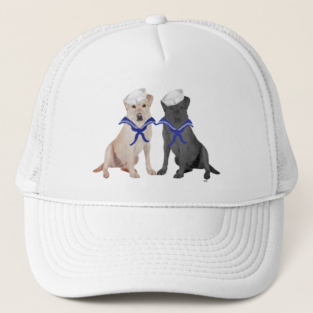 Gult & Black Labrador Retrievers Keps (Framsida)