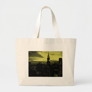 Gult Black New York City Jumbo Tygkasse