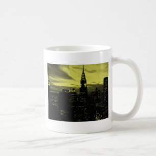 Gult Black New York City Kaffemugg