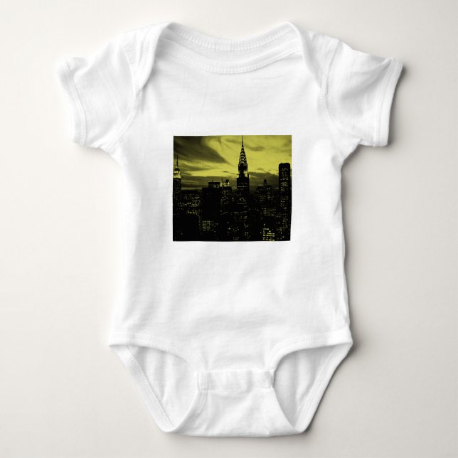 Gult Black New York City Tee Shirt (Framsida)