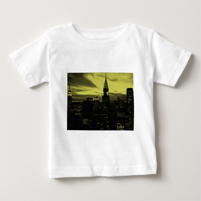 Gult Black New York City Tröja (Framsida)