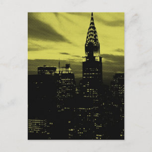 Gult Black New York City Vykort