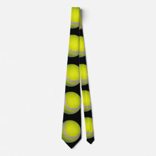 Gult Black Tennis Boll Mönster, Slips