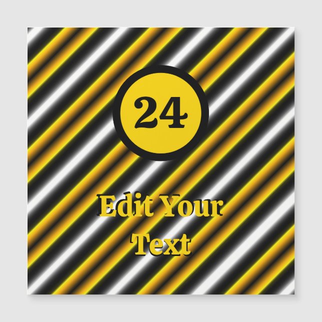 Gult Black White Rainbow Rand (Framsida)