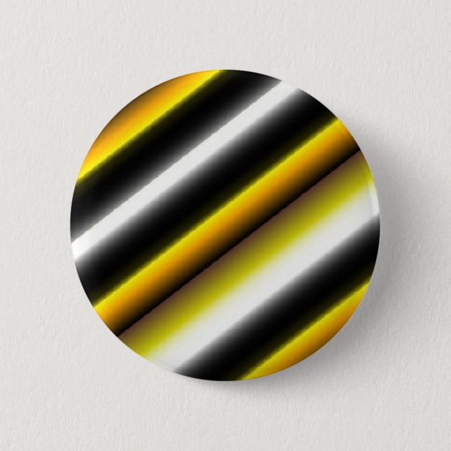 Gult Black White Rainbow Rand Knapp (Framsida)