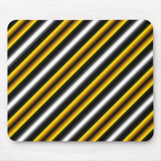 Gult Black White Rainbow Rand Musmatta (Framsidan)