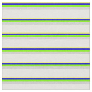 Gult, blått, Grönt, Light Grått och Mint Cream Tyg