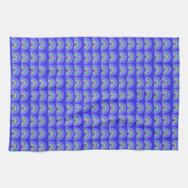 Gult, blått och Lila regnbåge Kökshandduk