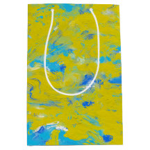 Gult, blått och vitt snurra