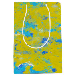 Gult, blått och vitt snurra