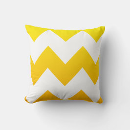 Gult Blend Chevron Mönster Kudde