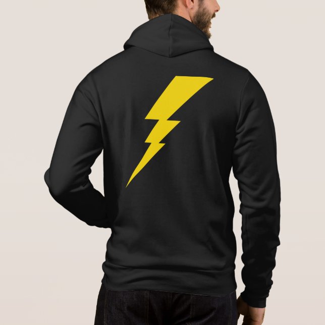 Gult Blixt Bolt T Shirt (Baksida)