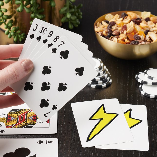 Gult Blixt Bult-uppspelningskort Casinokort (Skapare uppladdad)