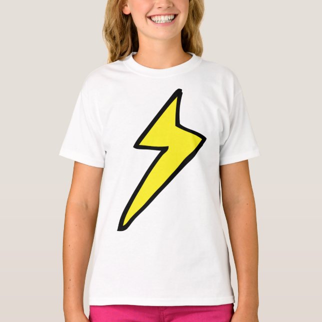 Gult Blixt T Shirt (Framsida)