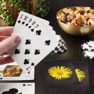 Gult blomma casinokort