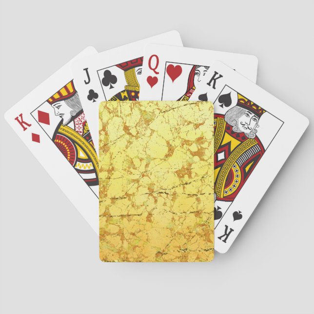 Gult blomma casinokort (Baksidan)