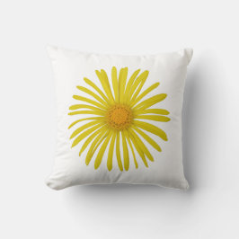 Gult blomma kudde