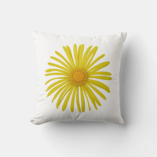 Gult blomma kudde (Framsida)