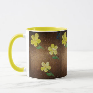 gult-blomma, mugg
