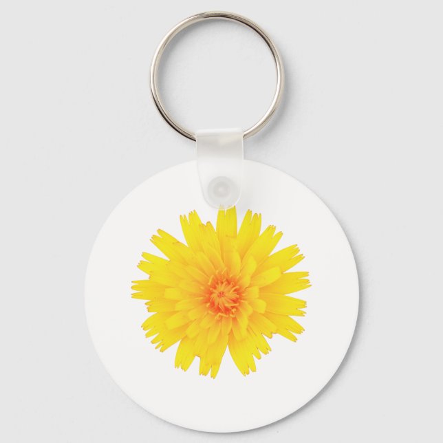 Gult blomma nyckelring (Framsida)