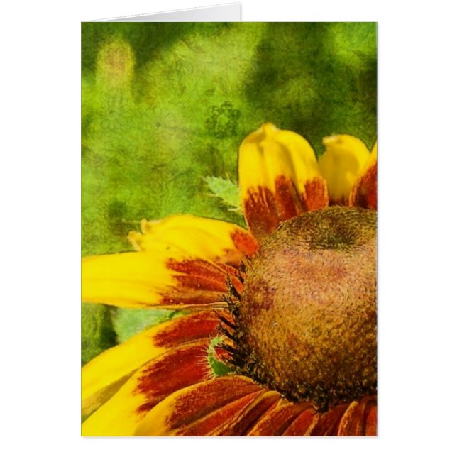 Gult blomma OBS kort (Framsidan)